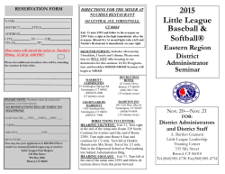 a registration form and brochure
