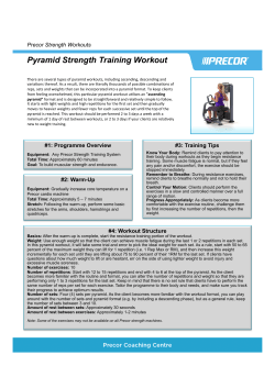 Pyramid Strength Training Workout