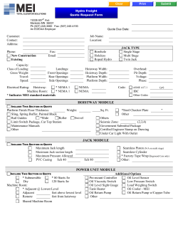 Hydraulic Freight Quote Request Form - MEI