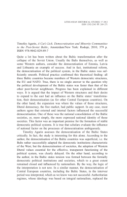 Timofey Agarin, A Cat`s Lick. Democratisation and