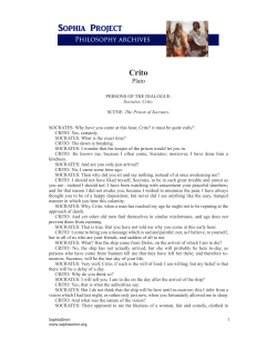 Crito - Sophia Project