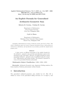 An explicit formula for generalized arithmetic-geometric