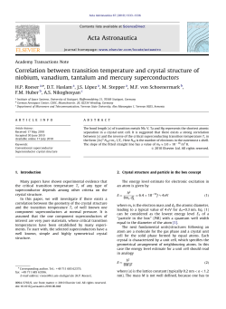 Correlation between transition temperature and crystal structure of