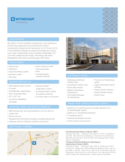 Fact Sheet and Meeting Room Capacity Chart/Map