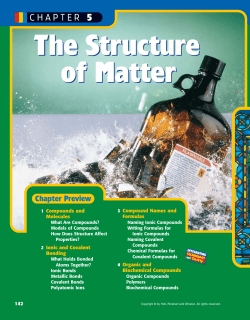 CHAPTER 5 The Structure of Matter