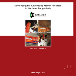Developing the Advertising Market for SMEs in Northern Bangladesh