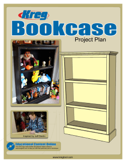 R Bookcase - Kreg Tool