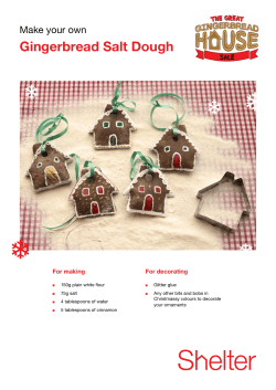 Gingerbread Salt Dough