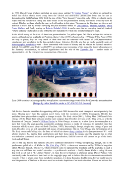Late 20th-century historiographic metafiction: reconstructing events