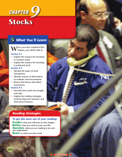 Chapter 9: Stocks