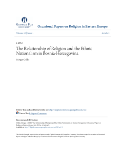 The Relationship of Religion and the Ethnic Nationalism