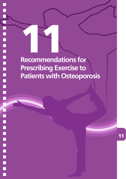 11 Recommendations for Prescribing Exercise to Patients with