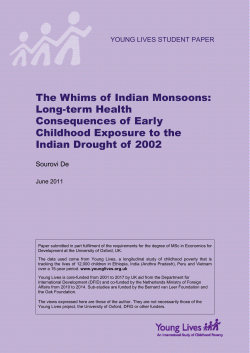 The Whims of Indian Monsoons: Long-term Health