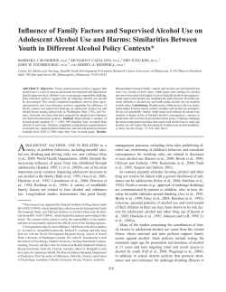 Influence of Family Factors and Supervised