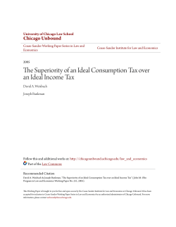 The Superiority of an Ideal Consumption Tax over an Ideal Income Tax
