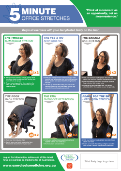 office stretches - Exercise is Medicine Australia