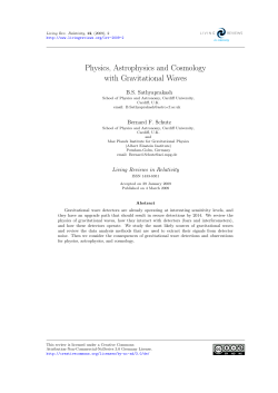 Physics, Astrophysics and Cosmology with Gravitational