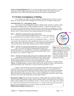 11-3 Further Investigations of Rolling