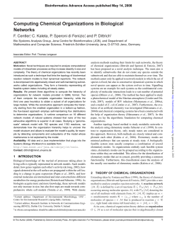 Computing Chemical Organizations in Biological