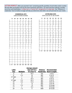 an itemized list of Pre-Assorted Sets.