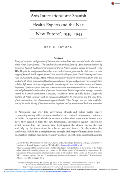 Axis Internationalism - Cambridge University Press