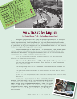 An E Ticket for English - Portsmouth Abbey School