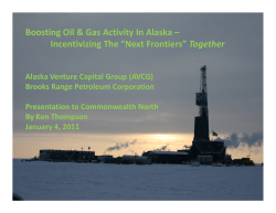 Alaska Venture Capital Group - Alaska Oil and Gas Association