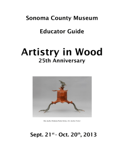 Artistry in Wood - Sonoma County Museum