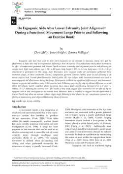 Do Ergogenic Aids Alter Lower Extremity Joint Alignment During a
