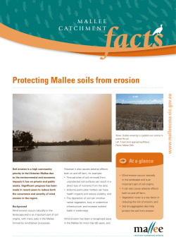 Protecting Mallee soils from erosion