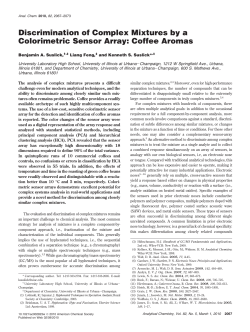 Discrimination of Complex Mixtures by a Colorimetric Sensor Array