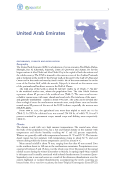 United Arab Emirates - Food and Agriculture Organization of the
