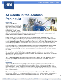Al Qaeda in the Arabian Peninsula (AQAP)