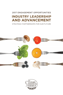 AND ADVANCEMENT - CIA ProChef.com