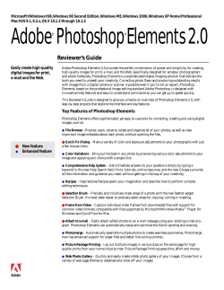 Adobe&reg; Photoshop&reg; Elements 2.0