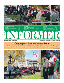 Nov/Dec - Ville de Montréal Ouest