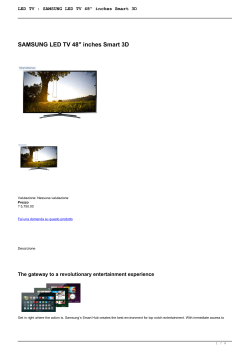 LED TV : SAMSUNG LED TV 48" inches Smart 3D