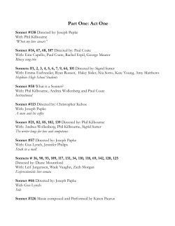 Part One: Act One - Classical Actors Ensemble