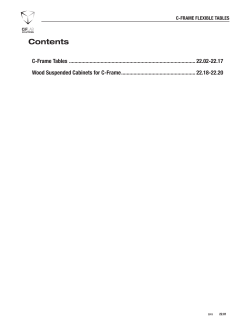 C-Frame Flexible Tables Catalog Pages