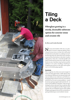 Tiling a Deck - Artistry in Decks