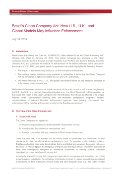 Brazil`s Clean Company Act