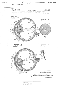 Bifocal ophthalmic lens having different color distance and near