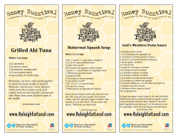 Butternut Squash Soup - Downtown Raleigh Alliance