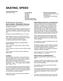 skating, speed - Special Olympics Michigan