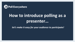 as PDF - Poll Everywhere