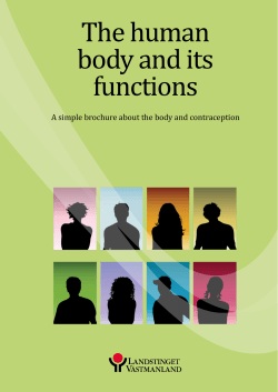 The human body and its functions