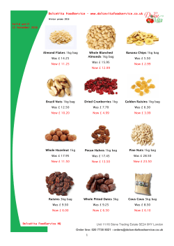 1 Almond Flakes 1kg bag Was &pound; 14.25 Now &pound; 11.25 Whole