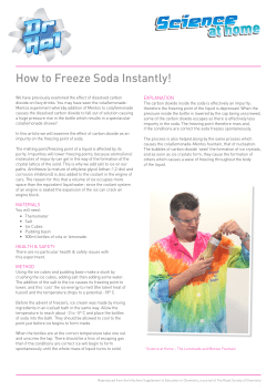 How to Freeze Soda Instantly!