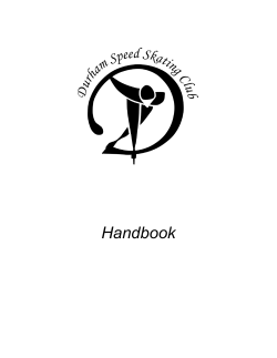 Handbook - Durham Speed Skating Club