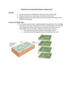 Study an Oxbow Lake - Missouri River Institute
